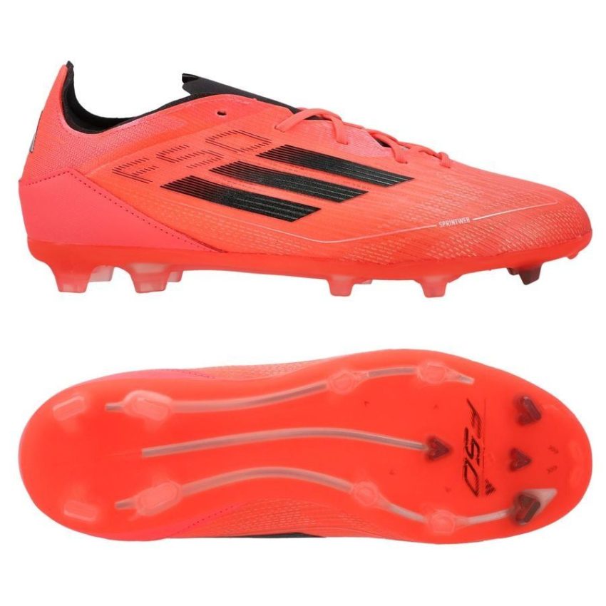 adidas F50 Pro FG Vivid Horizon - Turbo/Aurora Black/Zilver Kids