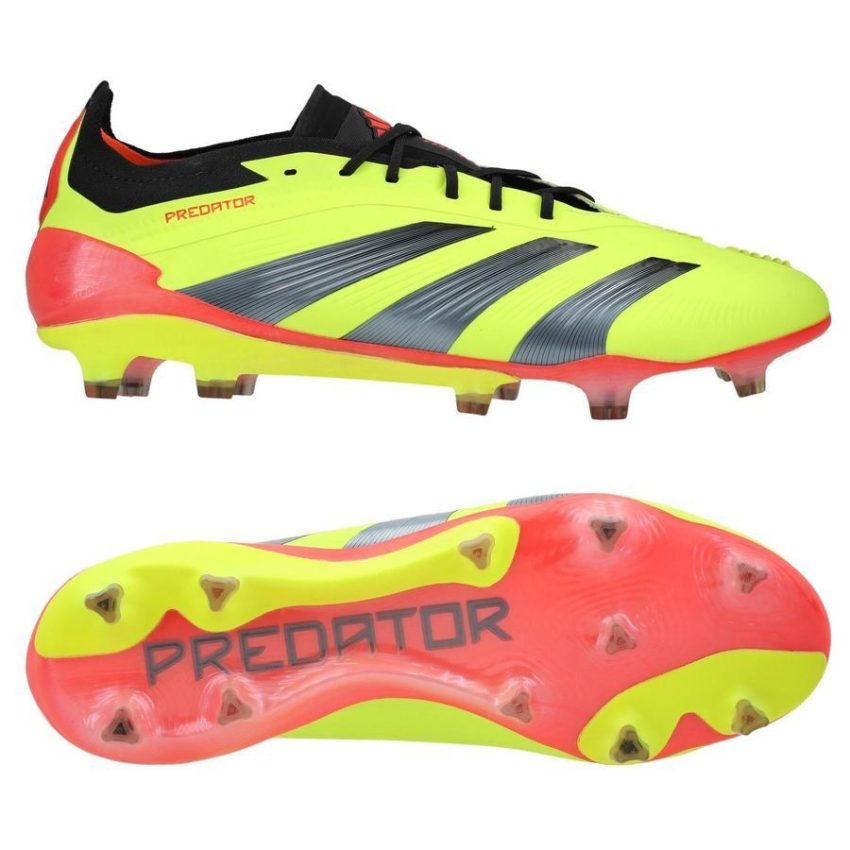 adidas Predator Elite FG Energy Citrus - Geel/Zwart/Rood